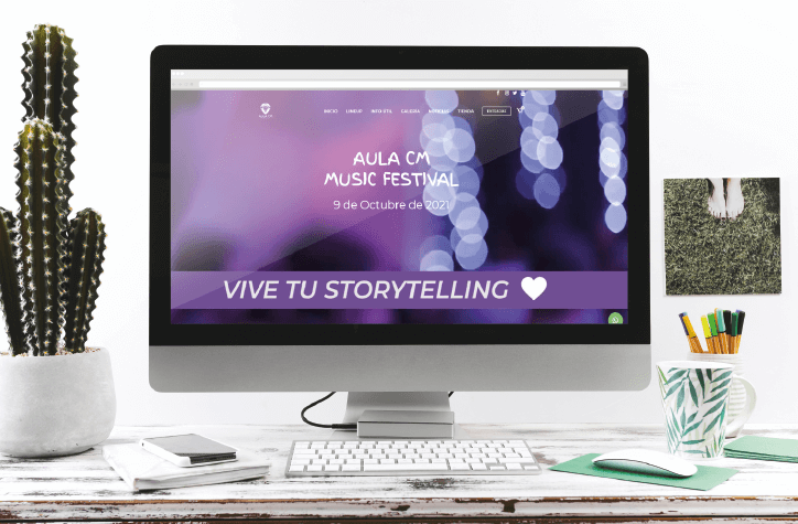 Diseño web AULA CM MUSIC FESTIVAL - Ángela San Martín